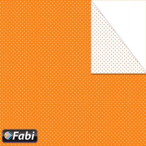 Χαρτόνι Fabi 50x70εκ Πουά Mini Πορτοκαλί 1456019
