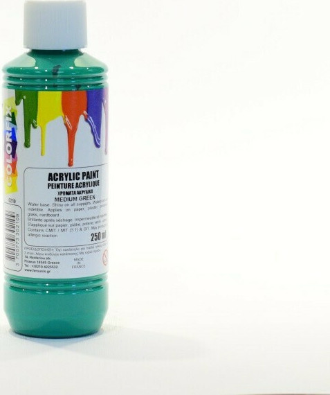 ΑΚΡΥΛΙΚΟ ΧΡΩΜΑ ΖΩΓΡΑΦΙΚΗΣ 250ml ΠΡΑΣΙΝΟ (MEDIUM GREEN) COLORFIX