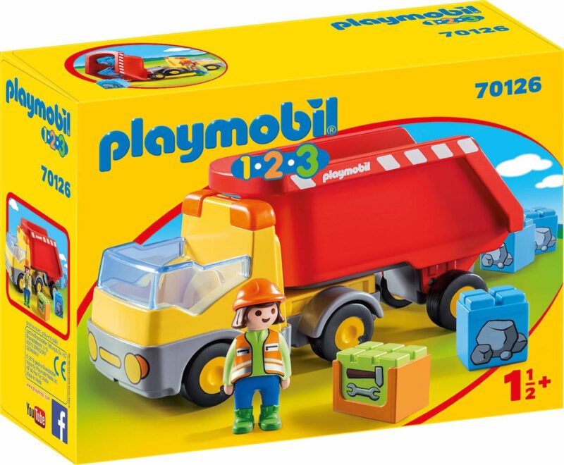 PLAYMOBIL 1.2.3 ΑΝΑΤΡΕΠΟΜΕΝΟ ΦΟΡΤΗΓΟ ΜΕ ΕΡΓΑΤΗ 70126