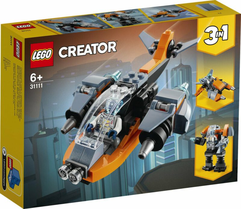 LEGO CREATOR 31111 CYBER DRONE/TRANSFORMER