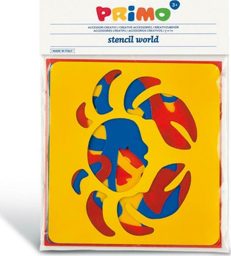 ΣΤΕΝΣΙΛ ΖΩΓΡΑΦΙΚΗΣ ΠΑΙΔΙΚΟ ΥΠΟΒΡΥΧΙΟΣ ΚΟΣΜΟΣ ΣΕΤ6 ΤΕΜ. (PRIMO-CMP)