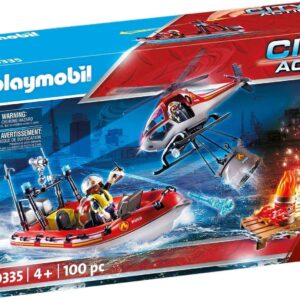 Playmobil Πυροσβεστικό Σκάφος & Ελικόπτερο (70335)