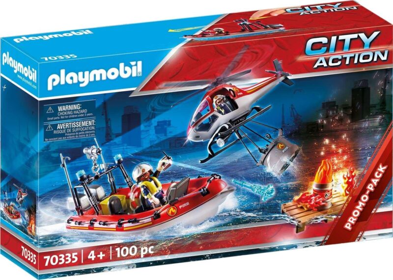 Playmobil Πυροσβεστικό Σκάφος & Ελικόπτερο (70335)