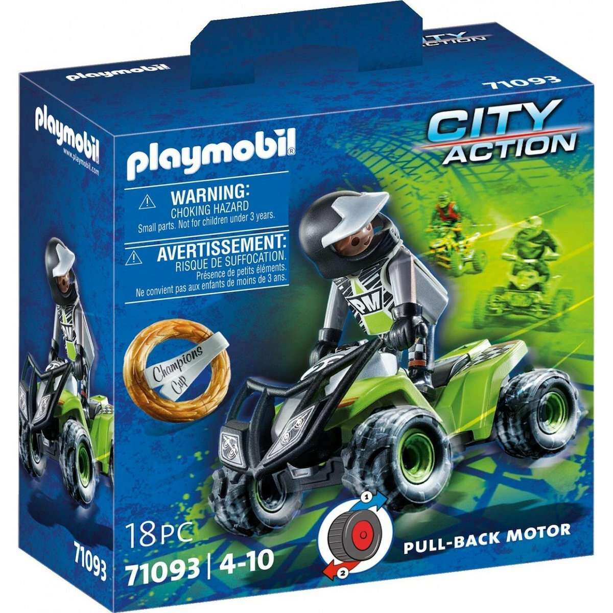 PLAYMOBIL 71093 Οδηγός Αγώνων Με Γουρούνα 4X4