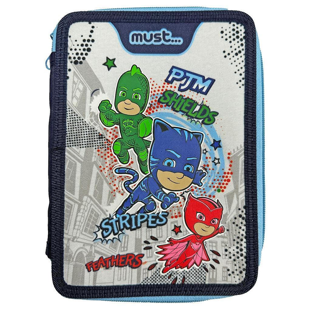 Κασετίνα Διπλή Γεμάτη Must Pj Masks Anyone Can Be Hero (484277)