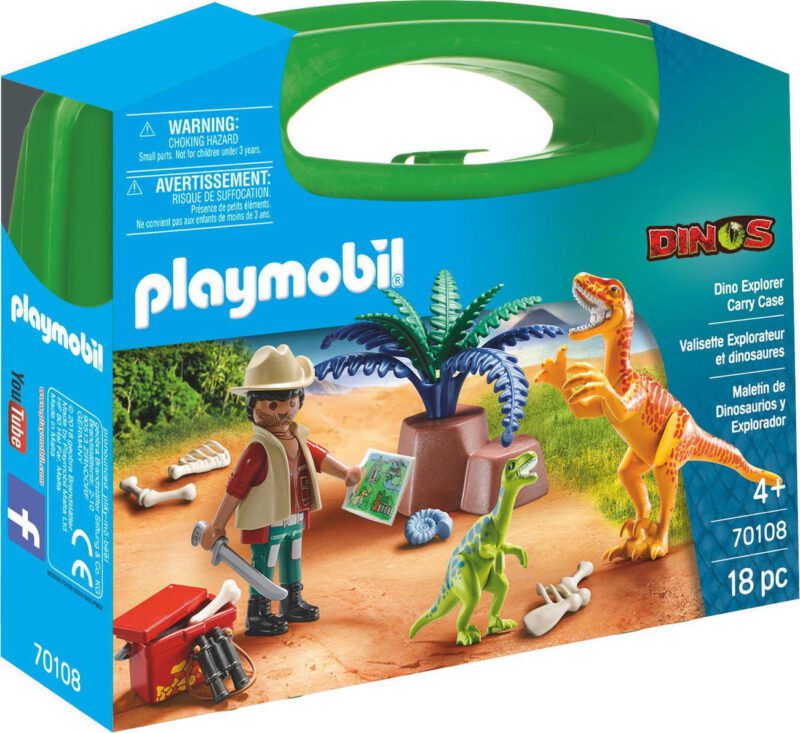 Playmobil 70108 Maxi Βαλιτσάκι Εξερευνητής Και Δεινόσαυροι