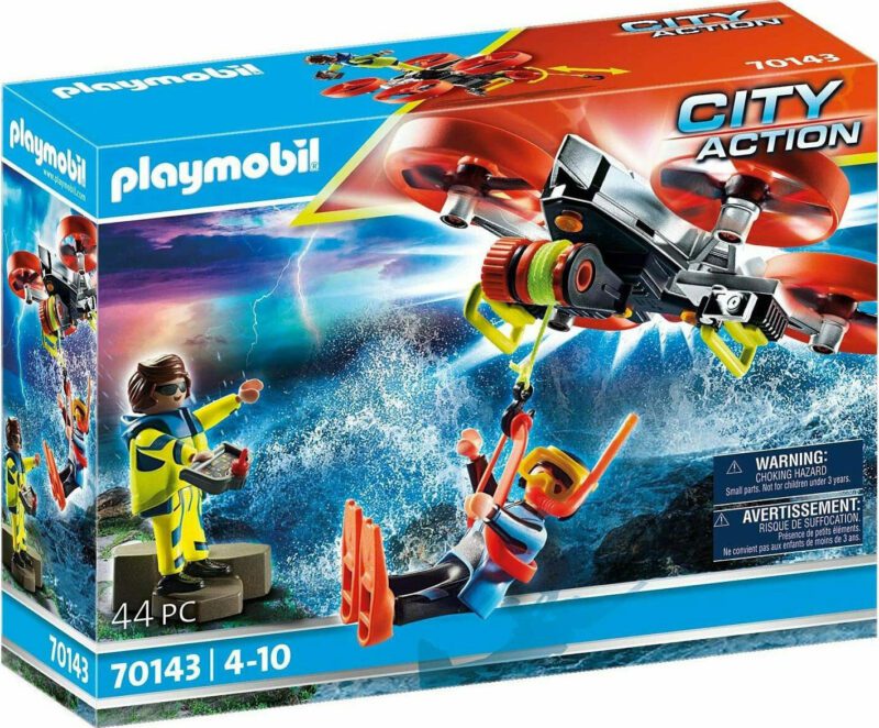 Playmobil 70143 City Action - Επιχείρηση Διάσωσης Δύτη με Drone 