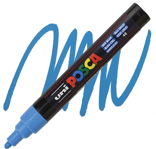ΜΑΡΚΑΔΟΡΟΣ POSCA PC-5Μ ΓΑΛΑΖΙΟΣ