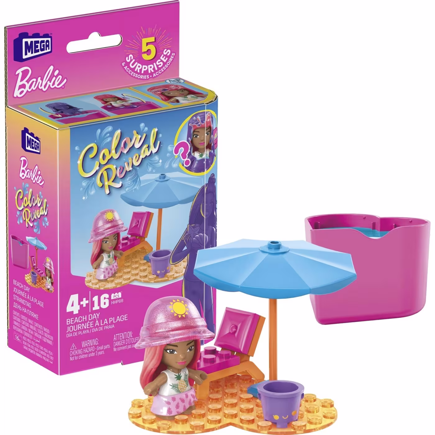 Τουβλάκια Mega Bloks Barbie Color Reveal 26τμχ για 4+ Ετών - Image 2