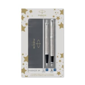 Σετ δώρου Parker PARKER IM Essential Stainless Steel CT Πένα & Στυλό Διαρκείας Stainless Steel CT